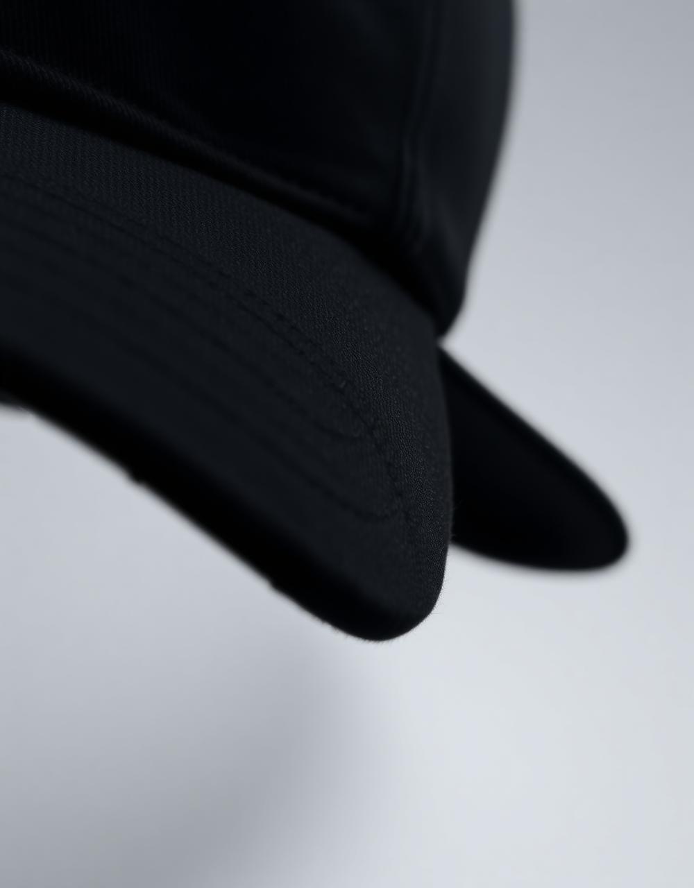 Embroidered five-panel cap with raised 3D puff logo